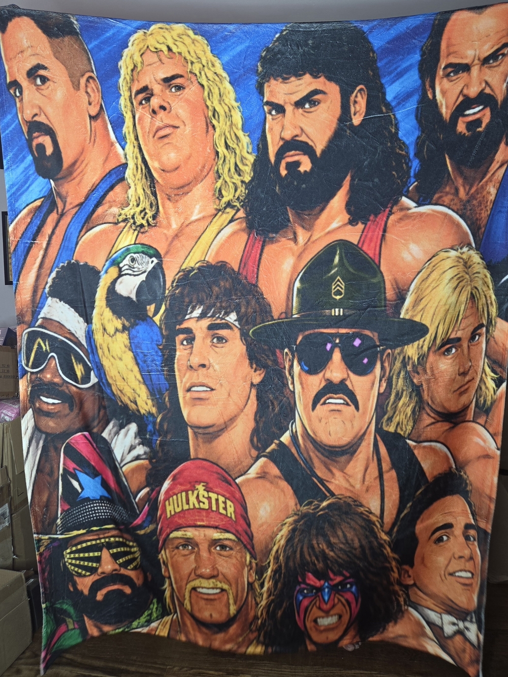 Wrestling Classics Fleece Throw Blanket Large 60x80 New